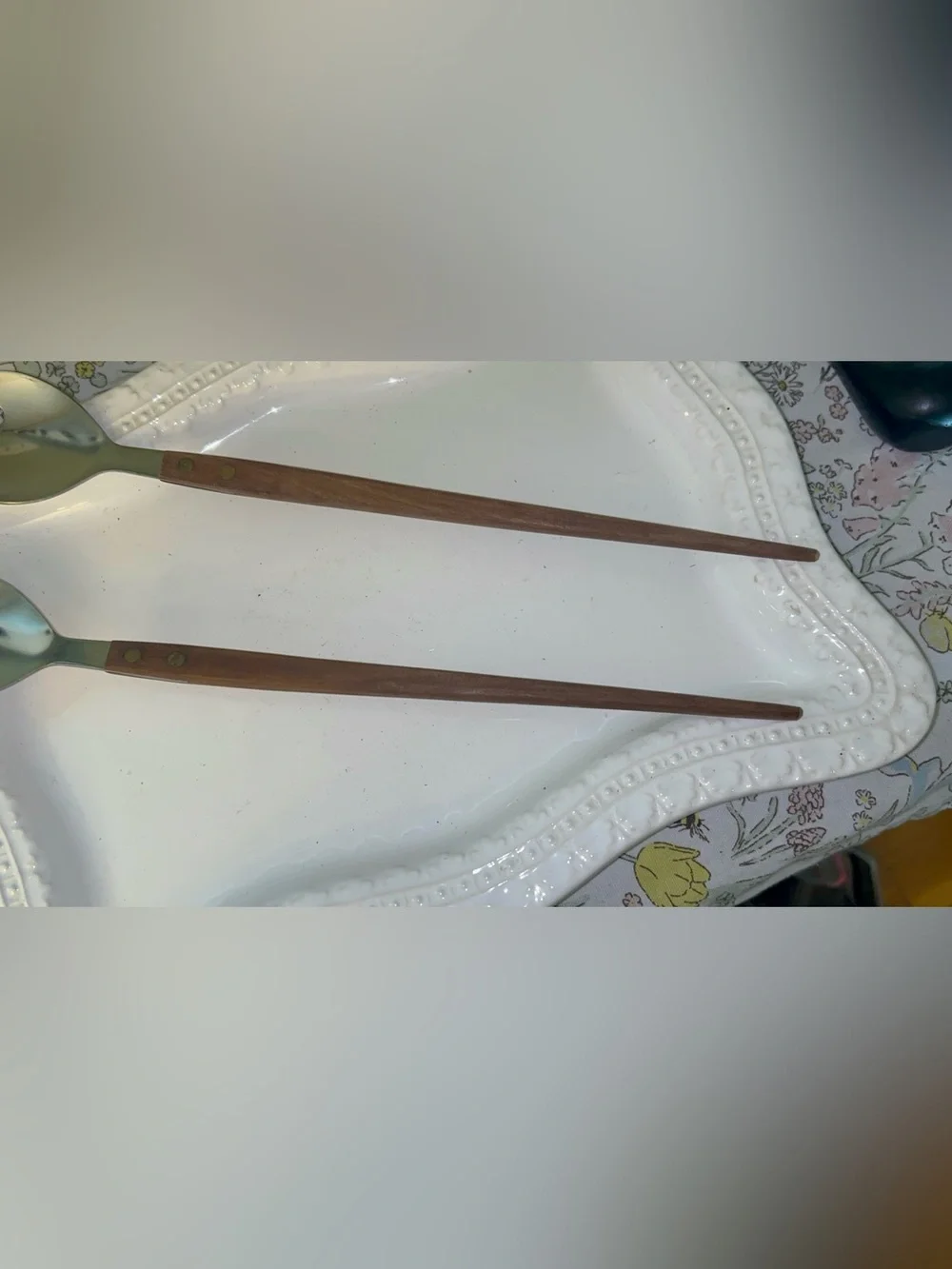 Mid Century Danish salad server set